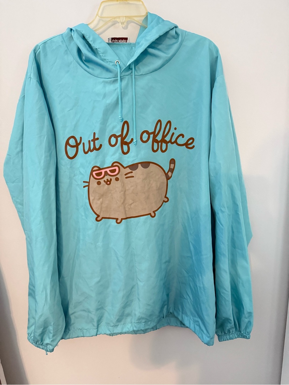 Pusheen "Out of Office" pullover windbreaker